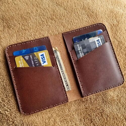 Brown Credit Card Holder Wallet