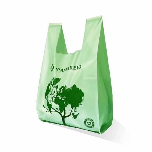 Compostable Grocery & Shopping Bags - Packet Green Standard Size | Open Closure Eco Friendly Packaging Use