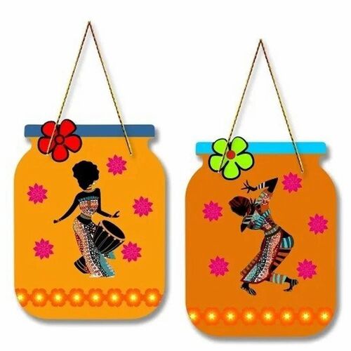 Decorative Wall Hanging - Standard Rectangular Orange | Eco Friendly, Stylist, Long Lasting, Good Quality, New