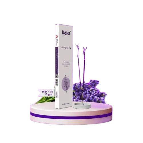 Lavender Incense Stick - Bamboo Material, Natural Brown Colour, Eco-Friendly | Indian Charcoal Indian Incense, Plain