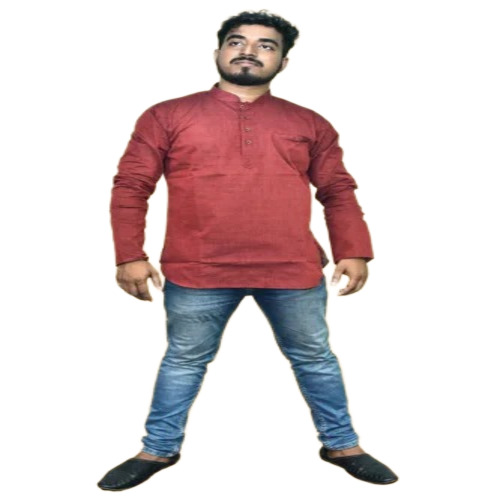 Men Cotton Short Kurta