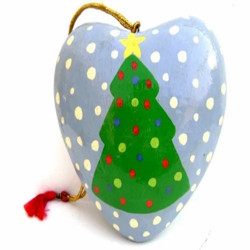 Paper Mache Heart Ball