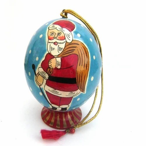 Paper Mache Santa Ball