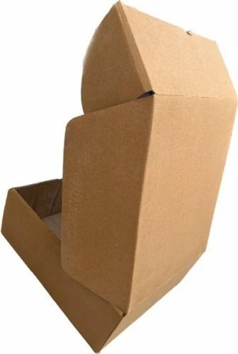 Square Brown Gift Packaging Box 5 Ply Die Cut