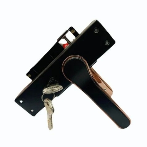 Stainless steel black mortise door handle