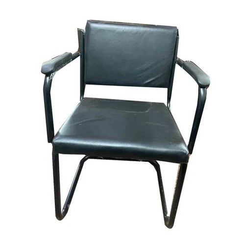 Stainless Steel Leather Visitor Chair