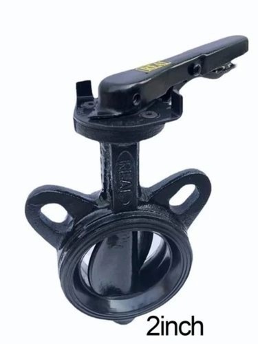 2inch Lug Butterfly Valve - Cast Iron, 2 Inch, Black | Manual Power, Industrial Usage