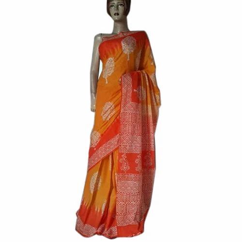 Designer Cotton Saree - Color: Multi Color