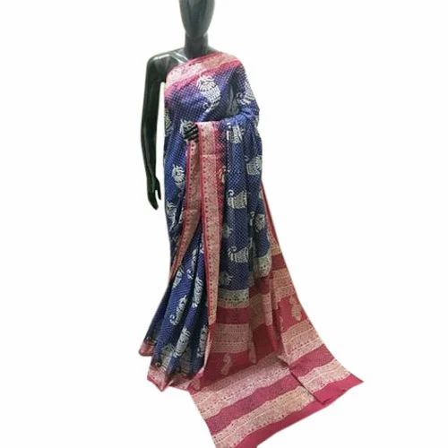 Fancy Cotton Saree - Cotton, Multi Color, Printed | Lightweight, Soft, Comfortable, Breathable Party Wear
