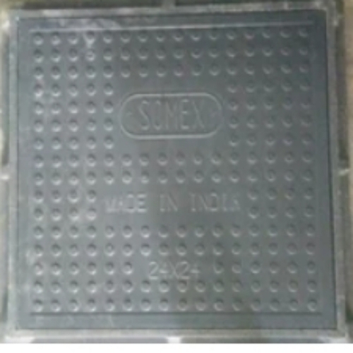Frp manhole cover with solid fram