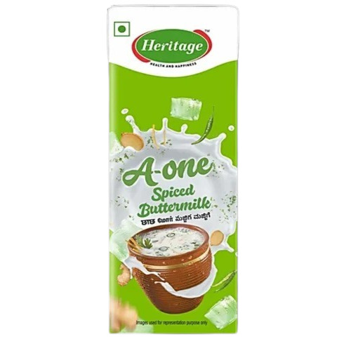 Heritage A One Spiced Buttermilk - 180ml Box White | Flavored Milk Dried Whole Milk Powder