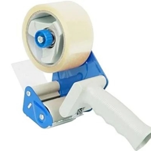 Packaging Tape Dispenser - Plastic Body, Stainless Steel Blade, 2 Inch Tape Width | Manual Operation, Steel Material, Custom Size, 1 Year Warranty