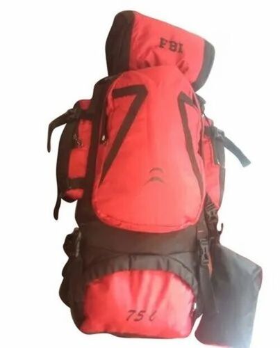 Red Plain Nylon Travel Bag - Nylon, Various Sizes, Red, Zipper Closure | Durable, Lightweight, Modern Style, Fine Finished