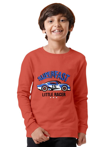 Fancy Kids Boys Sweatshirt - Fleece Fabric, Full Sleeves, Printed Pattern | No Fade, Washable, Durable Stitching