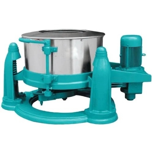 Hydro Extractor Machine - Sea Green and Silver, 440v Three-Phase, 2 HP Motor | Manual Control System, Good Quality