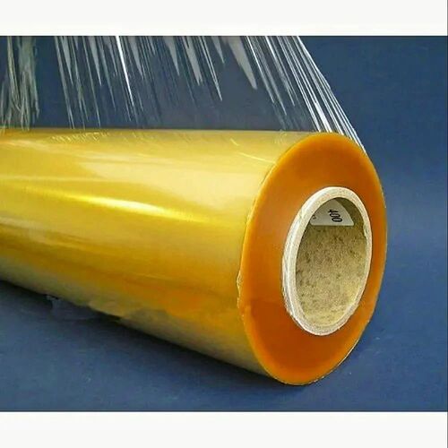 Pvc Cling Film - Plastic Roll, Yellow | Soft, Eco Friendly, Water Resistant, Packaging Use