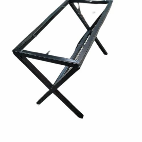 Rectangular Mild Steel Table Frame - Mild Steel 2x4x3 Feet Black, Rust Proof, Eco-Friendly, Powder Coated