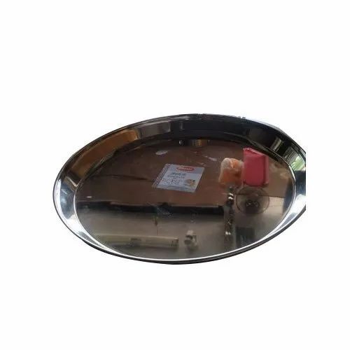 Stainless Steel Dinner Plate - Various Sizes Silver Chrome Finish | Rust-Proof Durable Heat Resistant