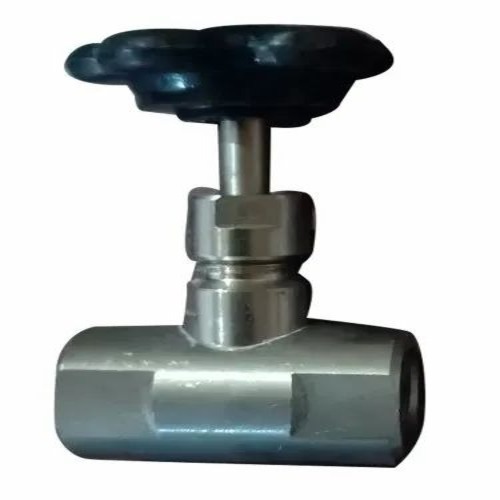 Stainless Steel Needle Valve - 15mm Diameter, Silver and Black, 7 Bar Pressure | Industrial Use, Customized Size