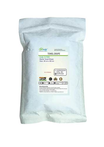 Sterile Disposable Towel Drape - Polypropylene Medium Blue, Reinforced, Fully Impervious | Ultrasonic Sealed, Fluid Resistant, Lightweight, Surgical Use