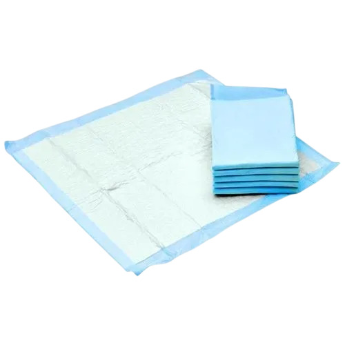 Waterproof Adult Disposable Underpad - Voot Pulp, 60x90 cm, Blue | Heavy Absorbency, Leak Proof, Anti Bacterial, Non Scented