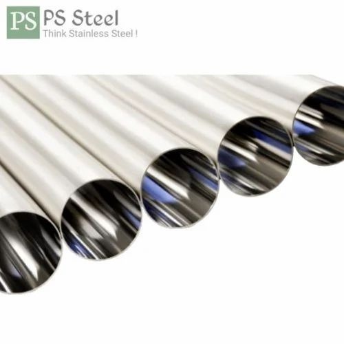 1 Inch Stainless Steel Round Pipe - Polished Silver Finish, Industrial Grade