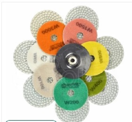 4 Inch Granite Polishing Pad - Standard Size, Various Colors | Electric Power Source, Industrial Use