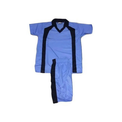Blue Black Men Football Uniform