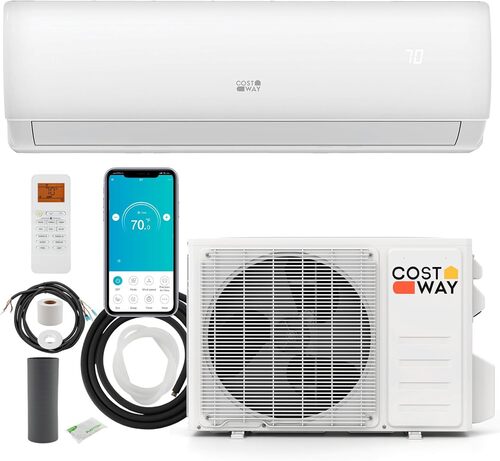 Costway 23000 Btu Mini Split Air Conditioner 208/230V 17 Seer2 Wifi Enabled Inverter Air Conditioner - Place Of Origin: India