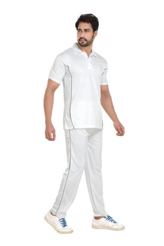 Cotton White Men Cricket Uniform