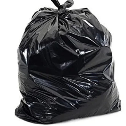 Custom Garbage Bag - Polyethylene 17x19 Inch Black | 10 Litre Capacity Garbage Use