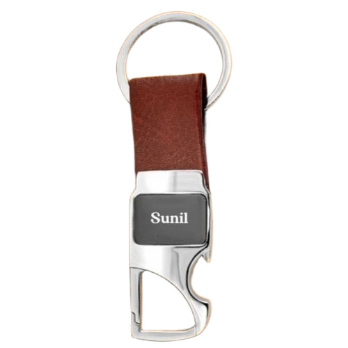 Customized Leather Name Keychain