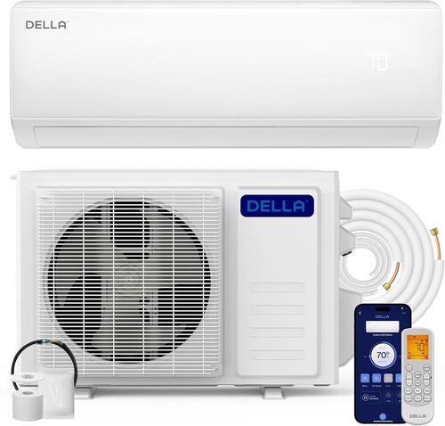 Della Econo Series 23000 Btu Mini Split Air Conditioner 17 Seer2 - Warranty: 1 Year