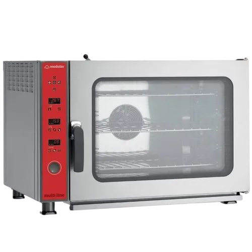 Electric Convection Oven With Spray - Stainless Steel, Grey, Electric , Digital Timer Control, Automatic Shut Off, Portable