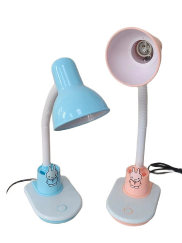 Home Study Table Lamp - Metal, Standard Size, Multiple Colors | Fluorescent Light, Electric Power Source