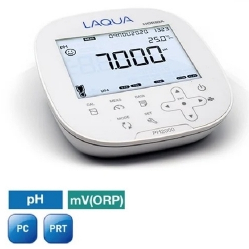 Horiba Ph Meter - ABS Material, Silver White Blue, Table-Top PH 2000, 0.001 Resolution, Backlit LCD Display, Laboratory Use