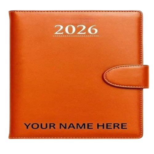 New Year Diaries 2026 - Paper A4, Brown, Perfect Binding | Eco-Friendly, Recyclable, 80 Sheets