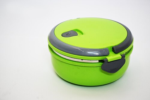 Round Plastic Lunch Box - Coating Type: Teflon