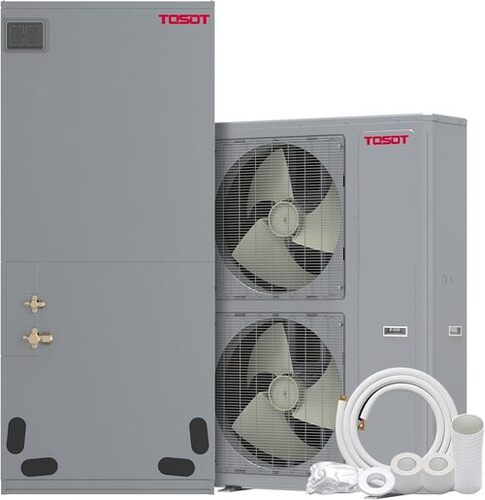 Tosot 60,000 Btu Ducted Central Air Conditioner Heat Pump System 5 Ton Inverter Split System Ac With Energy Star - Place Of Origin: India