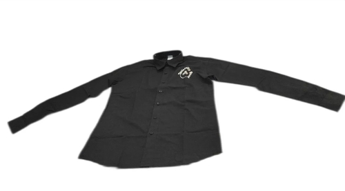 Black Cotton Restaurant Shirts - Sleeve Style: Full Sleeves