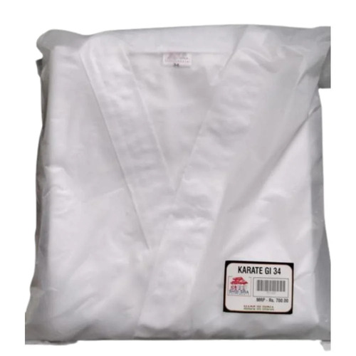 Cotton Karate GI 34 Uniform - Polyester, Standard Size, Multiple Colors | Comfortable Flexible Fit, Custom Logos, Quick-Dry Durable Stitching