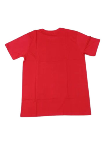 Cotton Unisex T Shirts - Cotton, Various Sizes, Red, Half Sleeves | Lightweight, Soft, Breathable, Quick Dry, Comfortable Fit