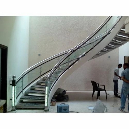 Designer Stainless Steel Railing - Stainless Steel, Silver | Rust Resistant, Sleek Finish, Customizable Size