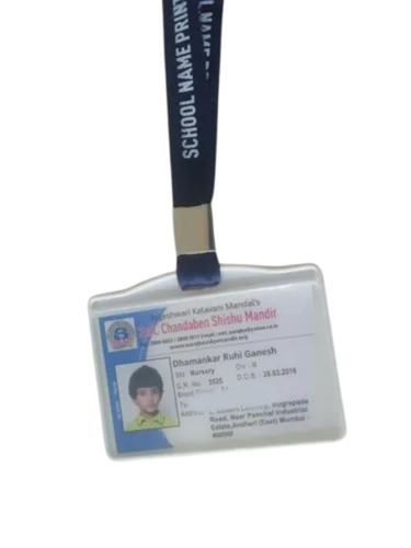 Double Sided School PVC ID Cards - Plastic, 85x54 mm, White | Digital Printing, Water Resistant