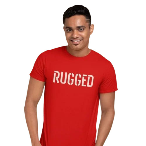 Half Sleeves Printed Round Neck Men T-Shirt