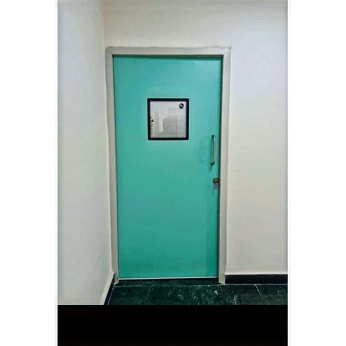 Hospital Doors - GI Material, Rectangular Shape, Green Painted | Hospital Door