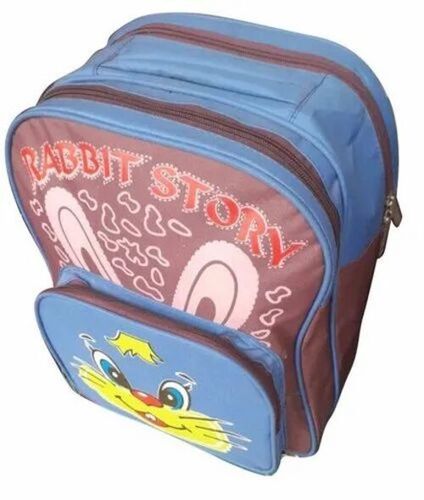 Kids Polyester Printed School Bag - Adjustable Polyester Strap, Various Sizes, Printed Pattern | Biodegradable, Moisture Proof, Shock Resistant, Recyclable, Security Features