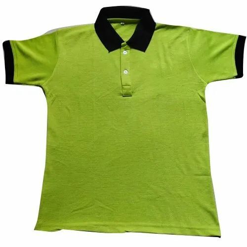 Mens Plain Cotton Lycra T Shirt