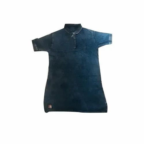 Mens Plain Denim T Shirt