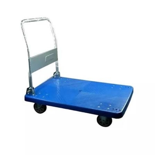 Mild Steel Platform Trolley - Mild Steel Blue and White Large Platform | Durable Frame Smooth Wheels Rust Resistant Load Bearing Easy Maneuverability